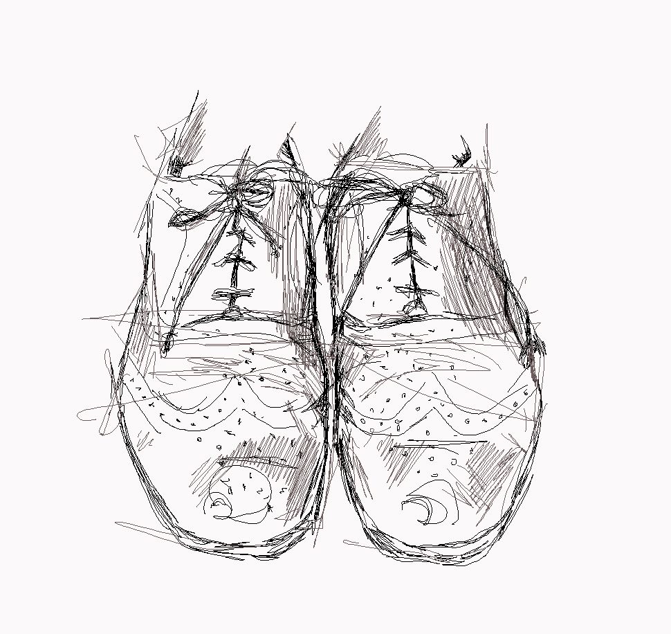 Men Shoes Sketch at PaintingValley.com | Explore collection of Men ...