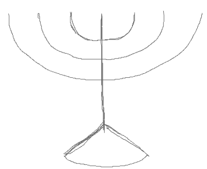 403x330 How To Draw Hanukkah Menorahs With Easy Step By Step Drawing - Menorah Sketch