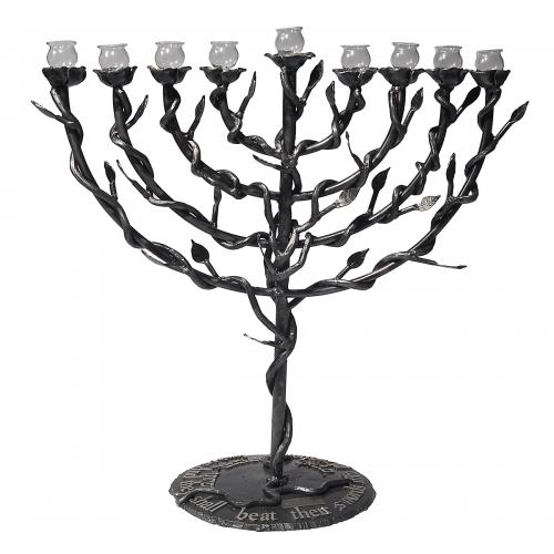 500x500 Rockets Into Roses 9 Branch Sderot Menorah Made From Kassam - Menorah Sketch