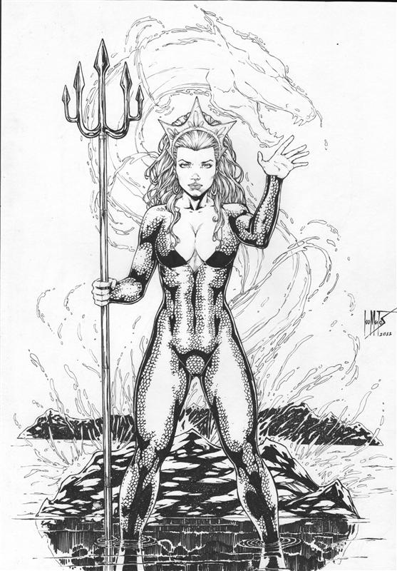 557x800 Leo Matos Mera By Comiconart - Mera Sketch