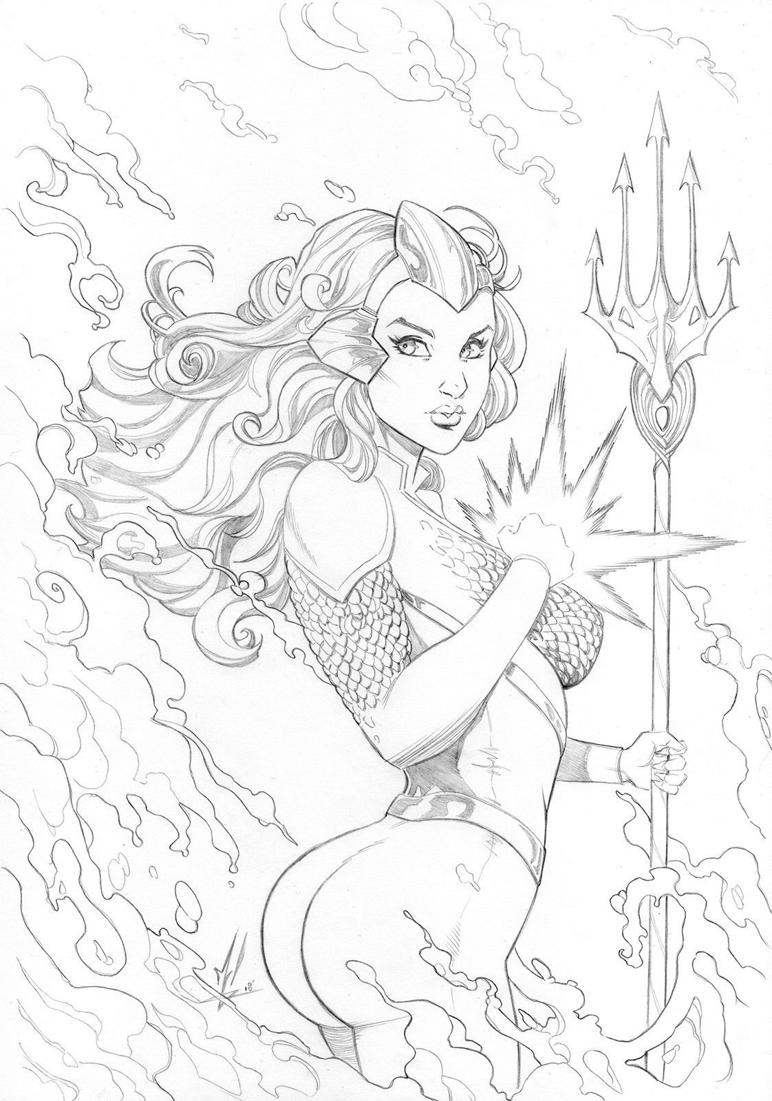 1122x1600 Artstation - Mera Sketch