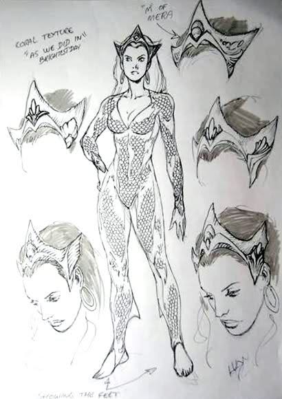 410x580 Attaching Calf Fins To A Unitard - Mera Sketch