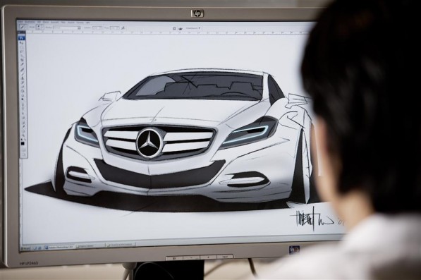 597x397 From A Sketch To The Road The Mercedes Benz Design Process - Mercedes Benz Sketch