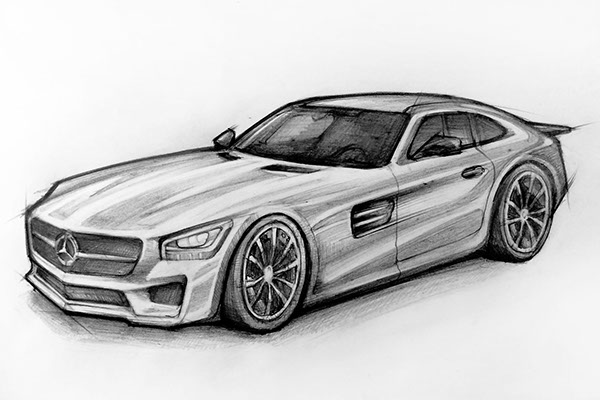 mercedes c class drawing