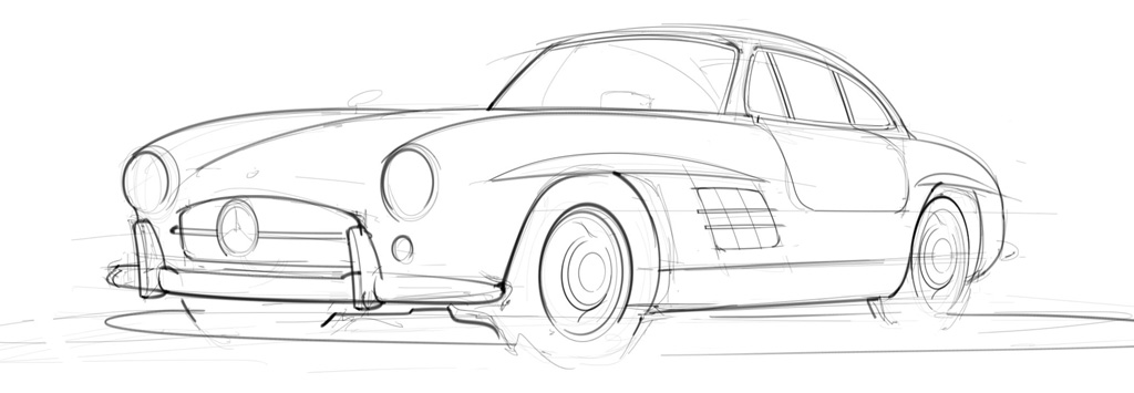 1024x355 Mercedes Benz Scottdesigner - Mercedes Sketch