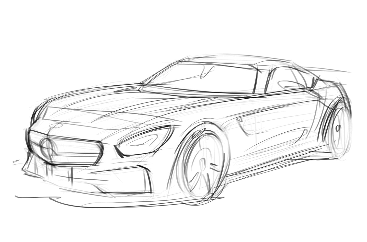 1500x989 Artstation - Mercedes Sketch