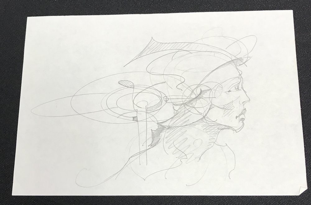 1000x662 Mercury Rising Sketch John Pitre - Mercury Sketch