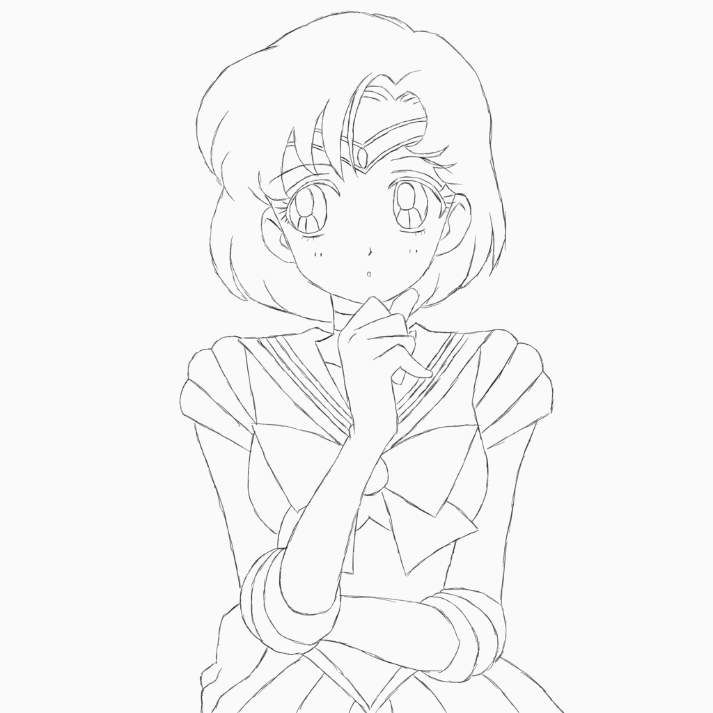 1024x1024 Sailor Mercury Ii (Sketch) By Huramechi - Mercury Sketch