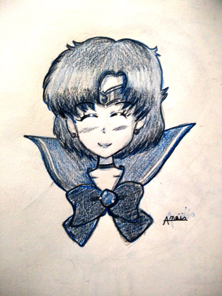 774x1032 Sailor Mercury Quick Sketch By Chemicalgirl7 - Mercury Sketch