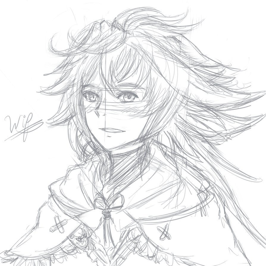 894x894 Merlin Sketch By Rosiallieart - Merlin Sketch