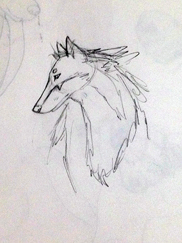 375x500 Merlin Sketch By Wolfchen - Merlin Sketch