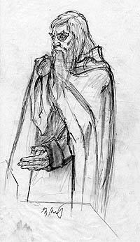 200x347 Merlin Sketch Fantasy Spiderwebart Gallery - Merlin Sketch