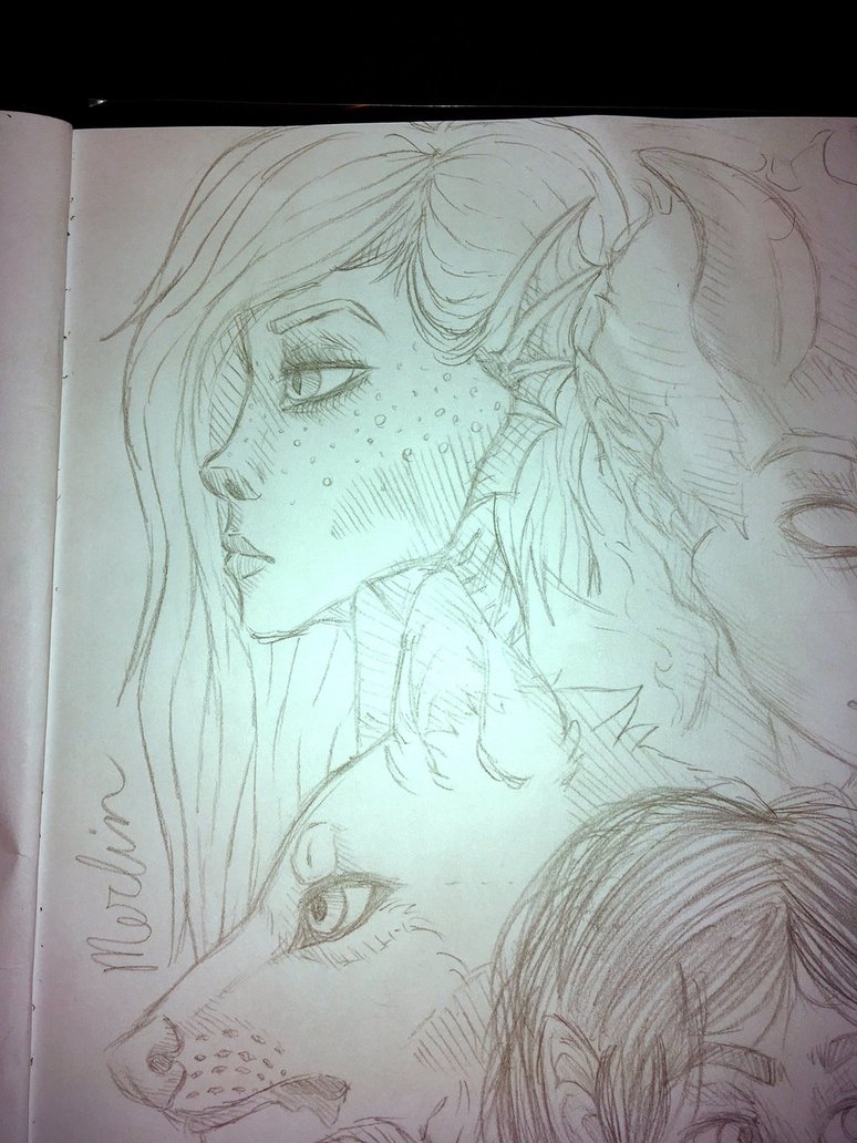 774x1032 Merlin Sketch By Sungryeong Ie - Merlin Sketch