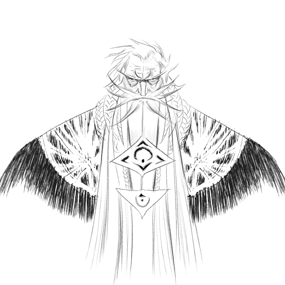 1000x1000 The Camelot Kids Cast Of Characters - Merlin Sketch