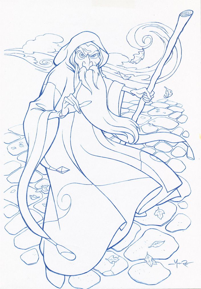 705x1015 Images Of Drawing And Color Merlin The Wizard Merlin The Wizard - Merlin Sketch