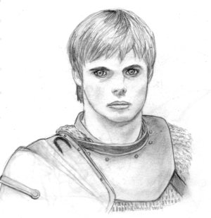 300x309 Arthur Sketch By Merlin Fan Club - Merlin Sketch
