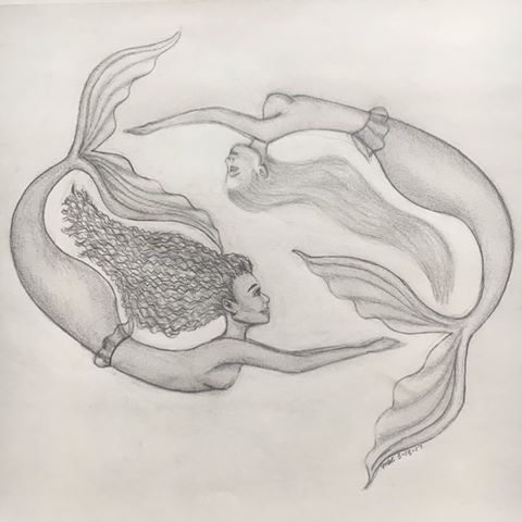 480x480 Instagram Pencil Sketch Mermaid Drawing Pictures Www - Mermaid Pencil Sketch