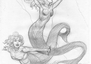 300x210 Pencil Drawings Of Beautiful Mermaids Beautiful Drawings Of - Mermaid Pencil Sketch