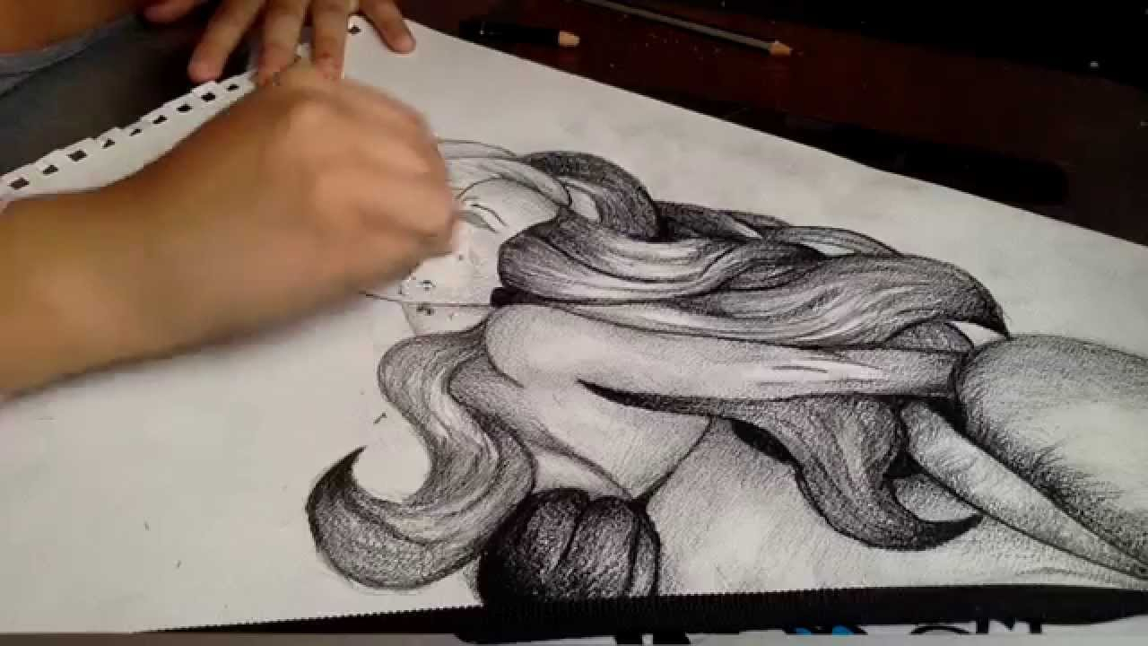 1280x720 Pencil Sketches Of Mermaids Live Little Mermaid Pencil Drawing - Mermaid Pencil Sketch