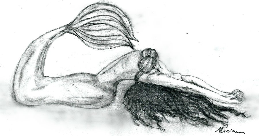 900x474 Mermaid Sketch By Mae0796 - Mermaid Sketch Images