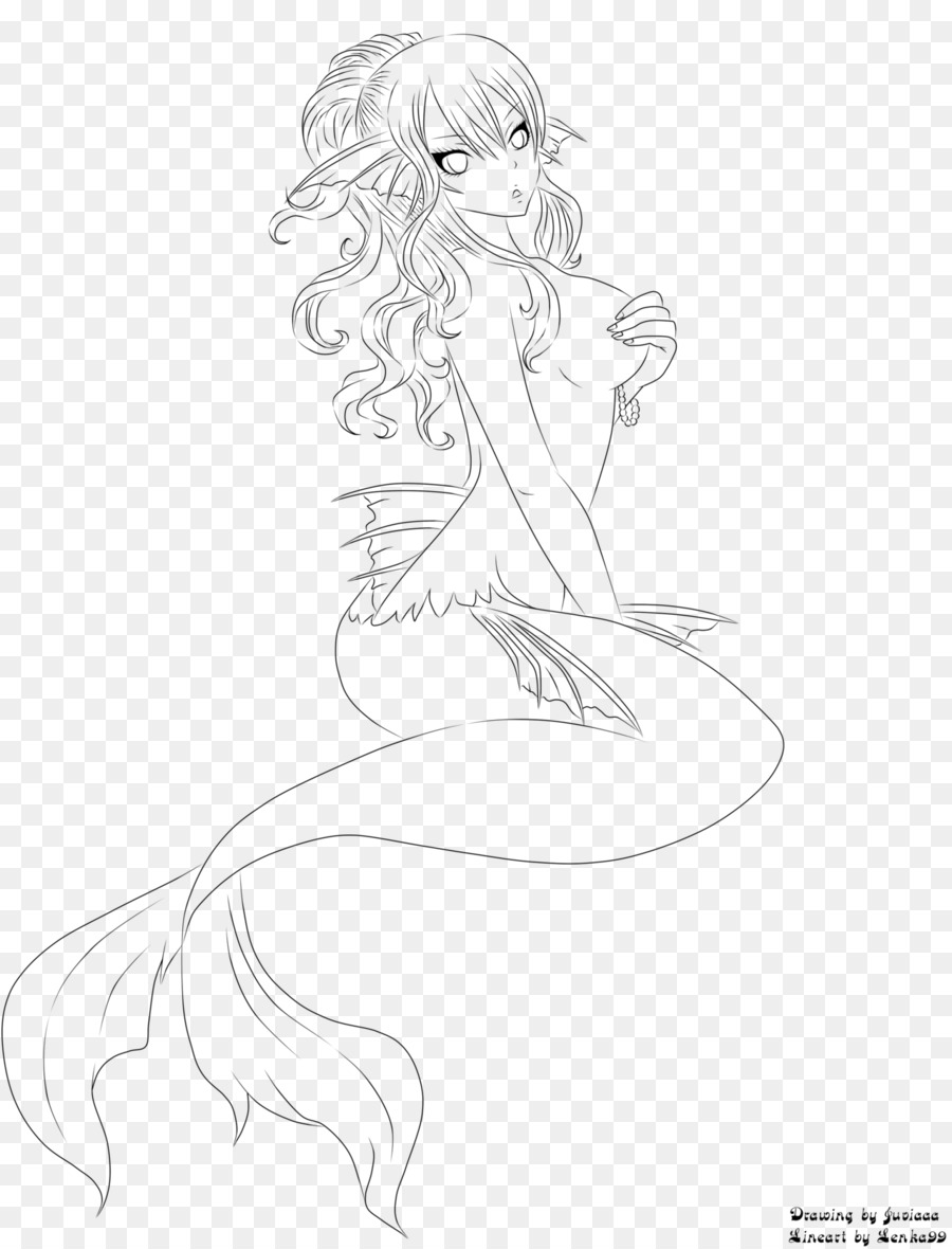 900x1180 Line Art Drawing Mermaid Sketch - Mermaid Sketch Pictures