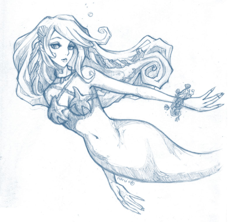 800x759 Mermaid Neave Sketch By Sudoru - Mermaid Sketch Pictures