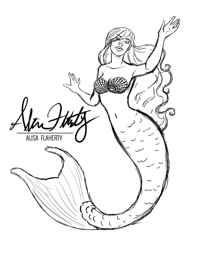 667x867 Mermaid Sketch - Mermaid Sketch Pictures
