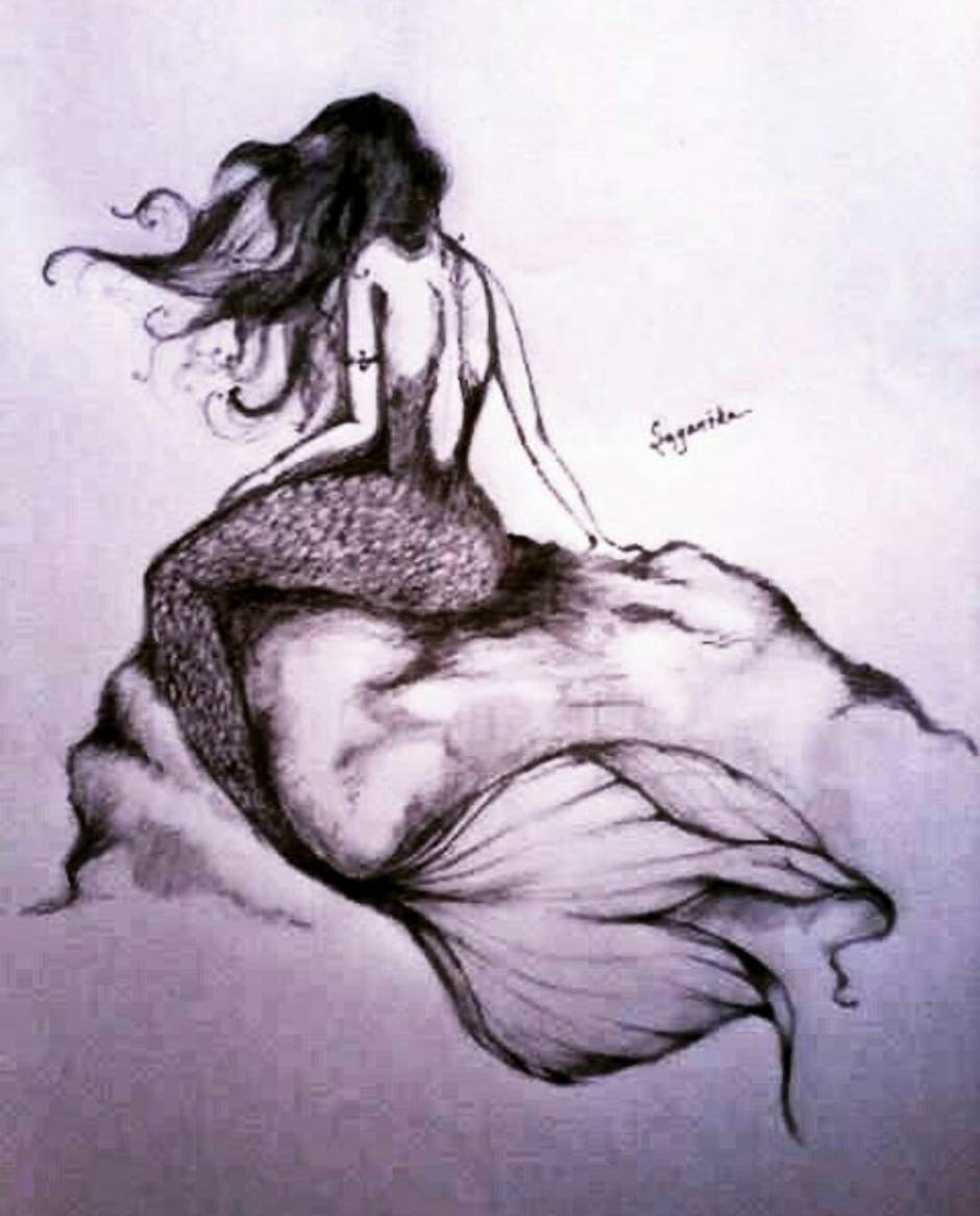 940x1166 Mermaid Sketch - Mermaid Sketch Pictures