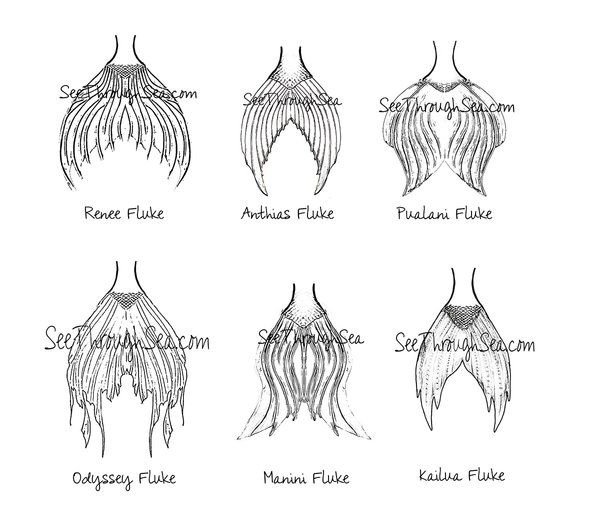 600x528 Custom Swimmable Silicone Mermaid Tail Mermaid Tails - Mermaid Tail Sketch