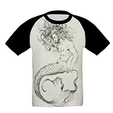 385x385 Bill Thomas Love Merman Sketch Drawing Jersey Baseball - Merman Sketch