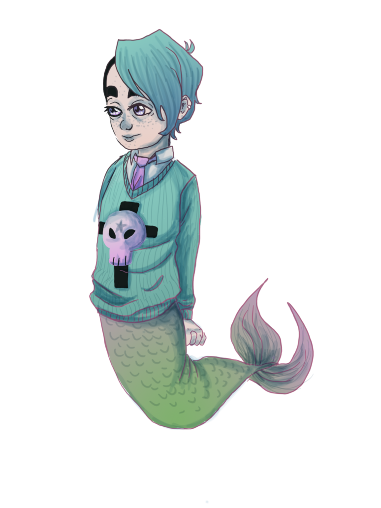 774x1032 Merman Sketch Weasyl - Merman Sketch