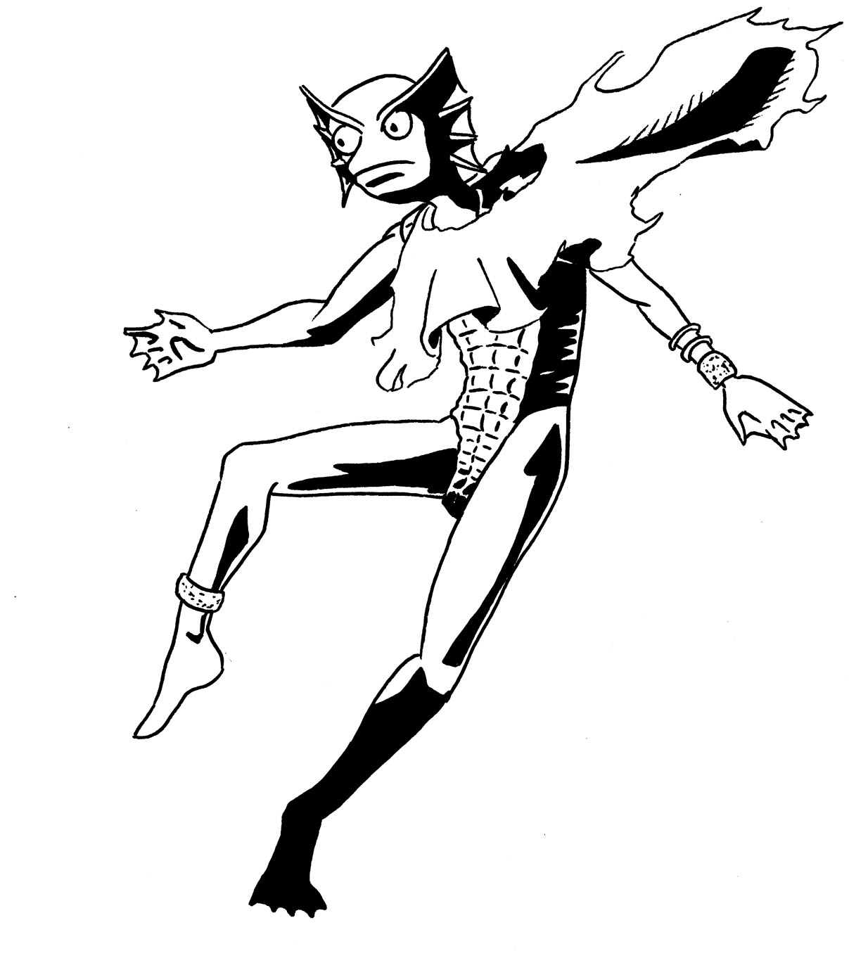 1207x1389 Villianestudios Blog Archive Merman Sketch - Merman Sketch