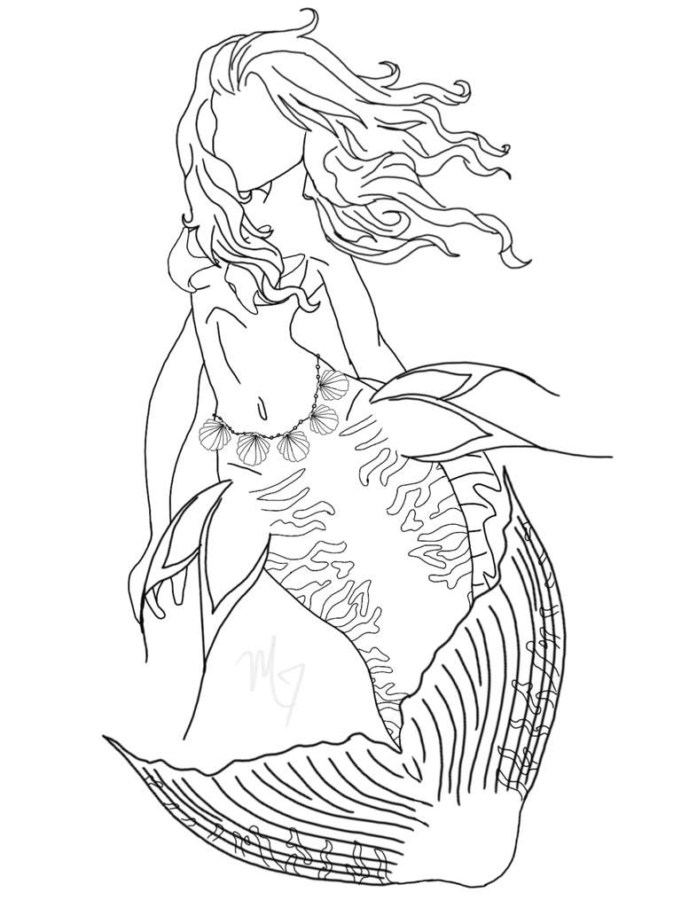 768x1024 Want A Mermaidmerman Drawing Mermaid Amino Amino - Merman Sketch