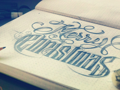 400x300 Merry Christmas Sketches By Aurelie Maron - Merry Christmas Sketch
