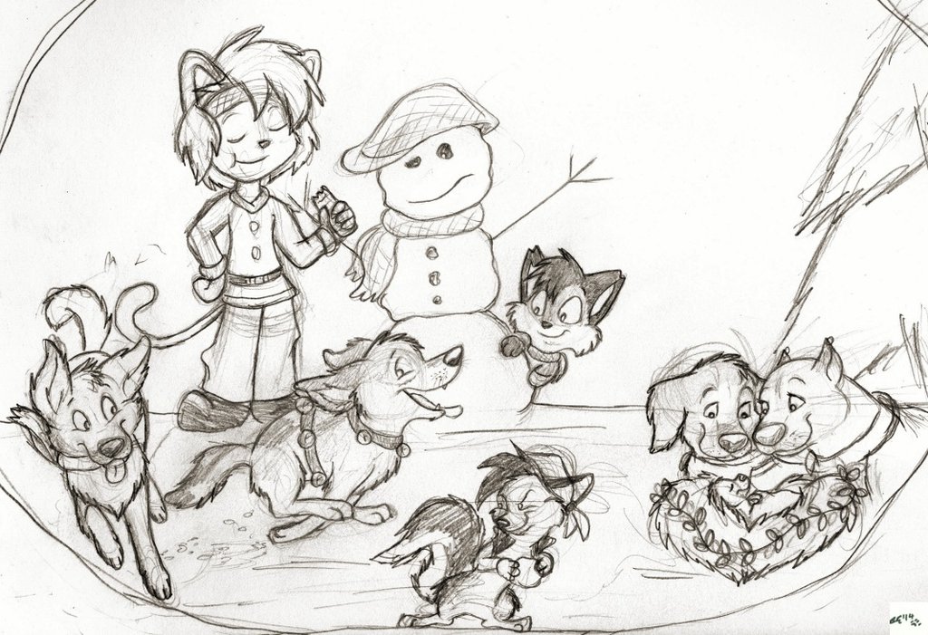 1024x701 Merry Christmas Sketch By Socksthemutt - Merry Christmas Sketch