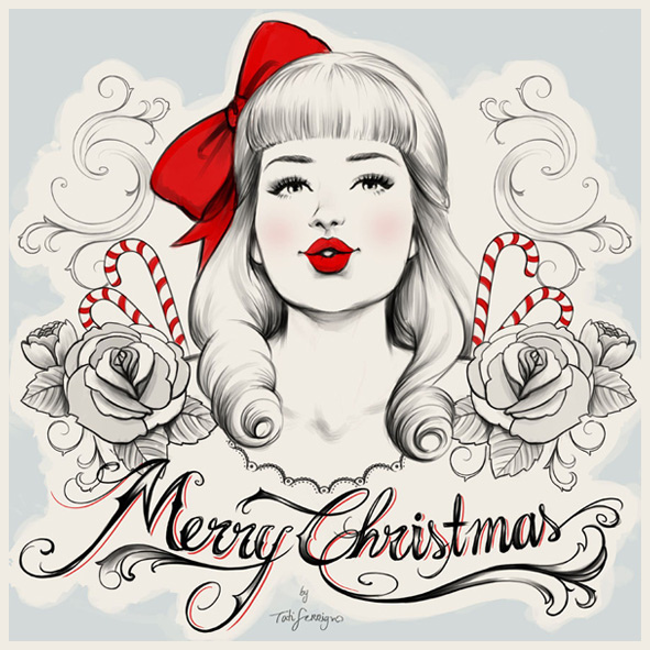 591x591 Merry Christmas! Sketch Dec.2011 Tatiane Ferrigno - Merry Christmas Sketch