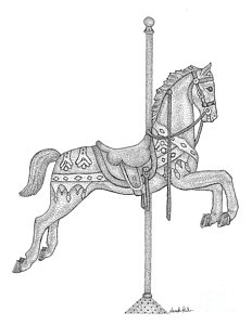 232x300 Merry Go Round Drawings Fine Art America - Merry Go Round Sketch