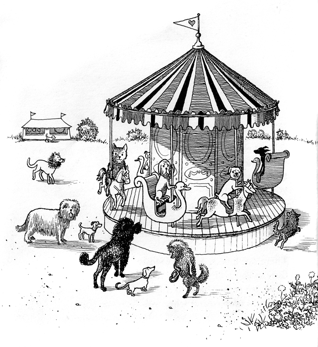 Merry Go Round Sketch at Explore collection of