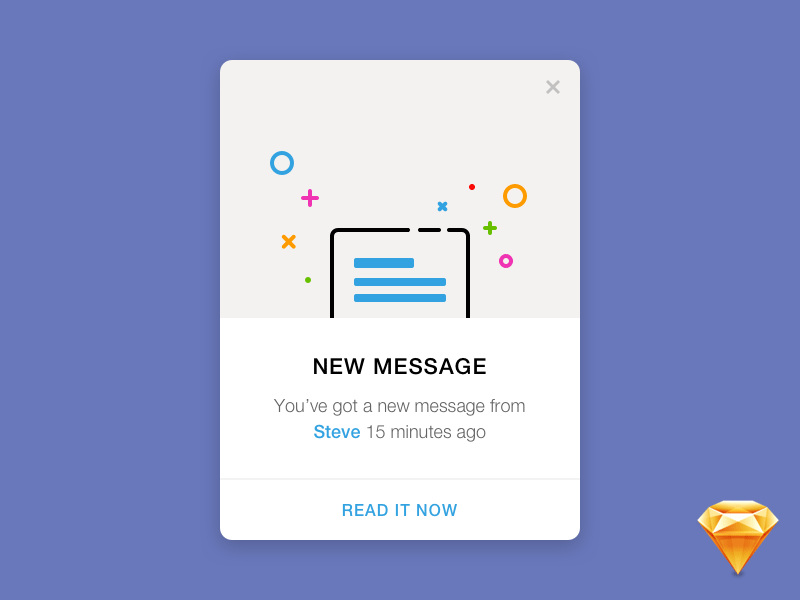 800x600 Flash Message Concept Freebie - Message Sketch