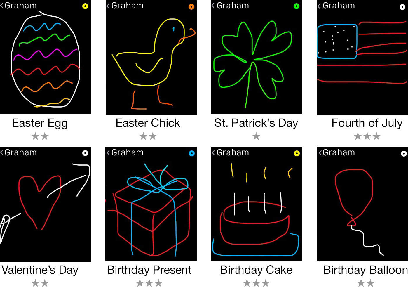 1398x1003 101 Digital Touch Sketch Ideas For Apple Watch - Message Sketch