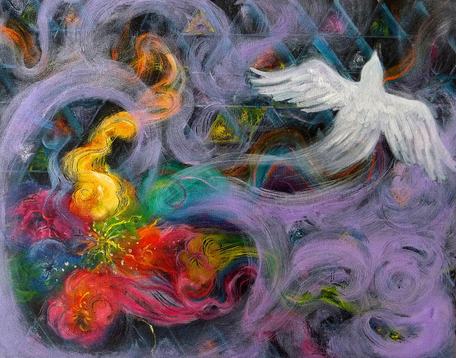 900x707 Prophetic Message Sketch Painting 10 Divine Pattern Dove Painting - Message Sketch
