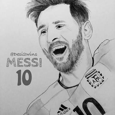 384x384 Resultado De Imagem Para Messi Face Sketch Messi - Messi Sketch