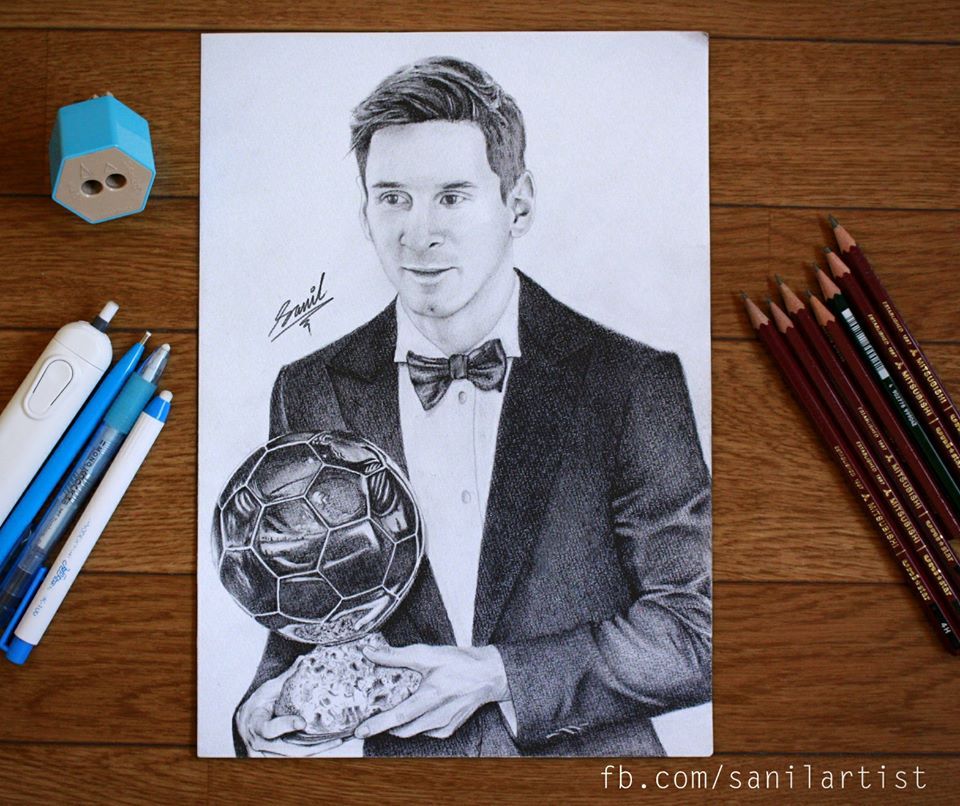 960x806 This Nepali Artist Deserves A Standing Ovation, Like Right Now! - Messi Sketch
