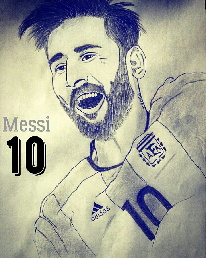 720x900 Vasa Sketch Messi Pencil Sketch - Messi Sketch