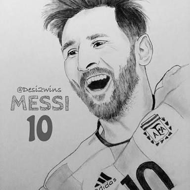 Messi Sketch Easy at PaintingValley.com | Explore ...