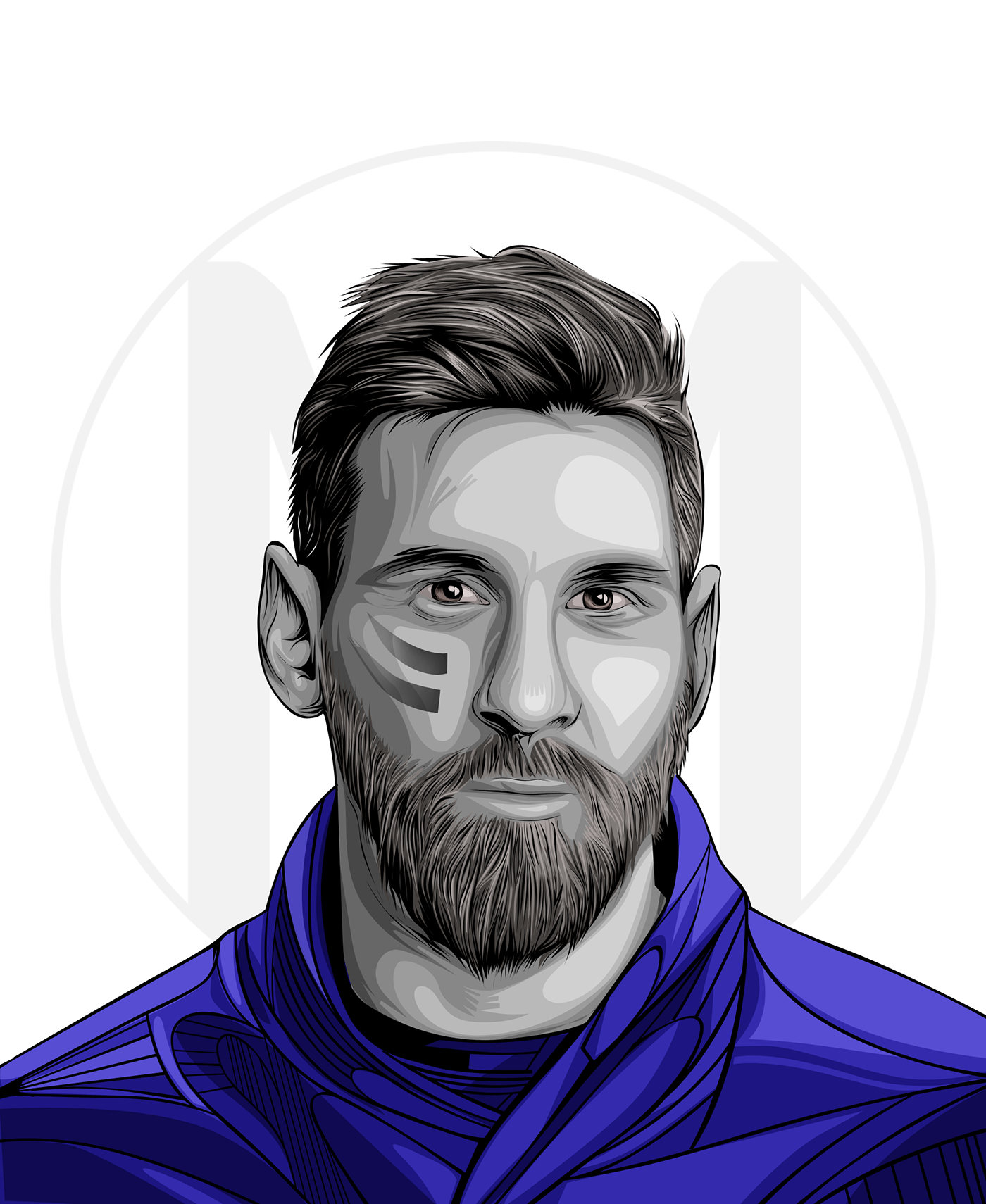 Messi Sketch Easy at Explore