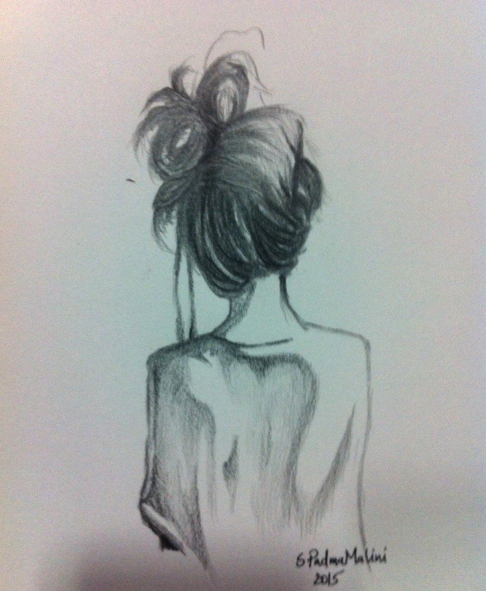 968x1179 Messy Bun My Life Is An Abstract Painting - Messy Bun Sketch