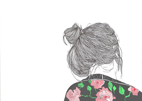 500x356 Messy Bun Tumblr - Messy Bun Sketch