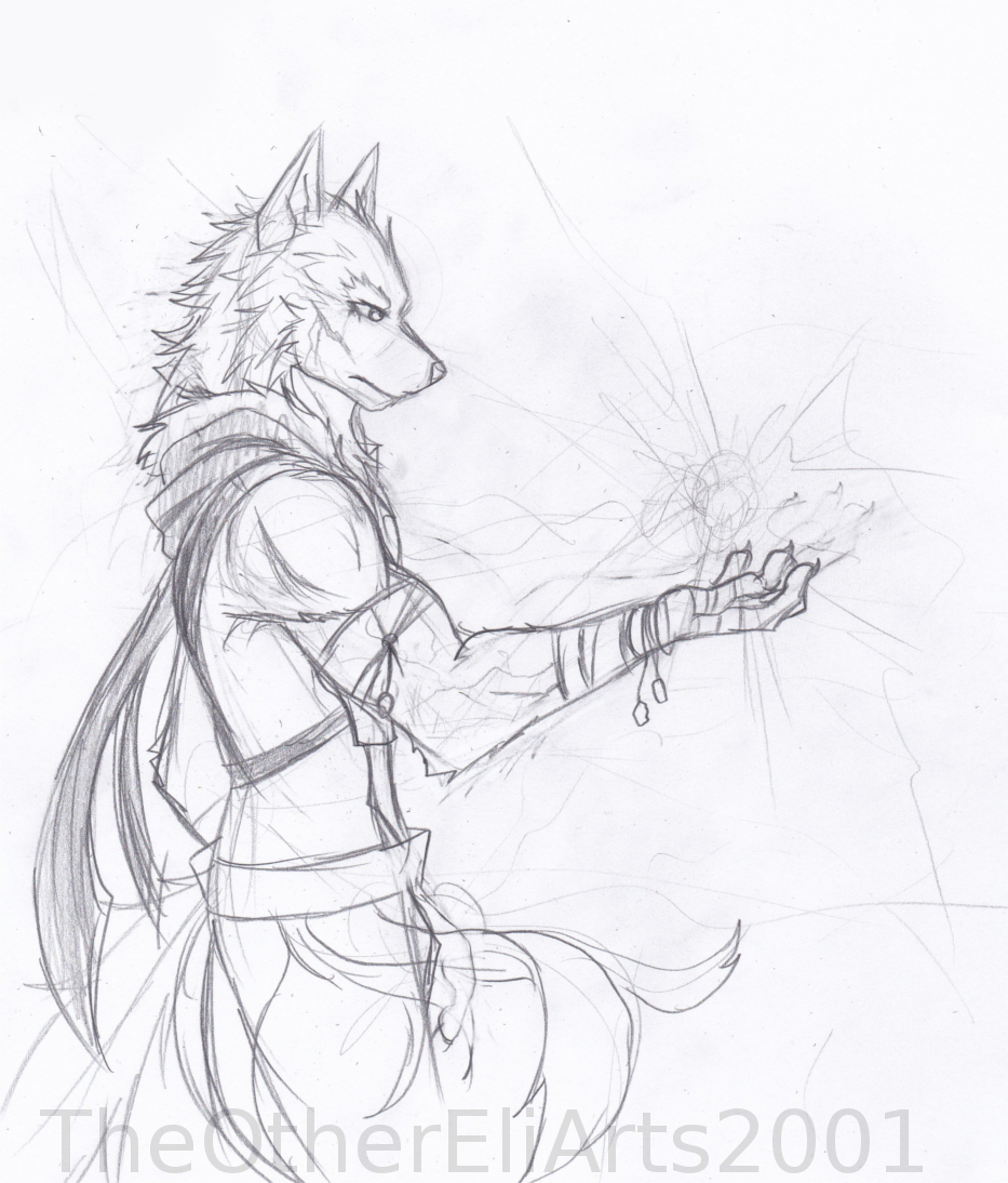 933x1094 Messy Sketch Of Wolfieness Weasyl - Messy Sketch