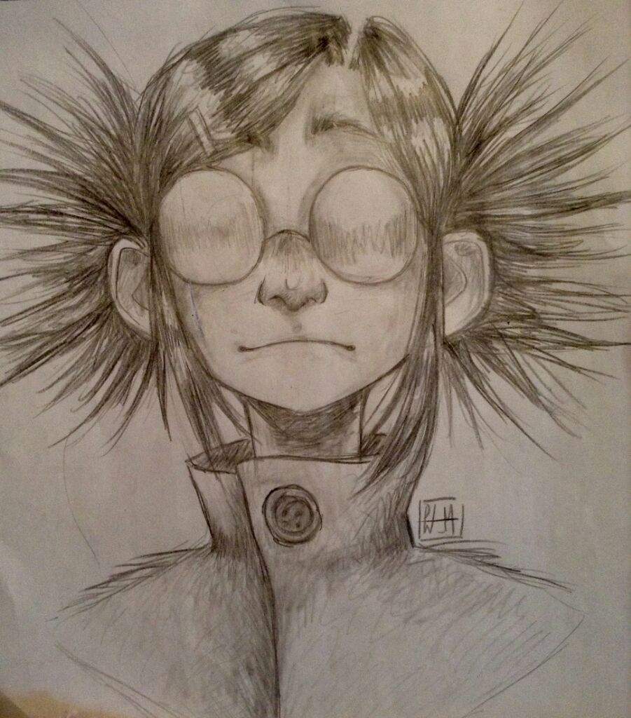 901x1024 Messy Sketches Honhon Gorillaz Amino - Messy Sketch